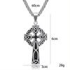 2021 Men'S Punk Street Shoot Vintage Cross Celtic Necklace Men'S And Women'S Personality Pendant Versatile