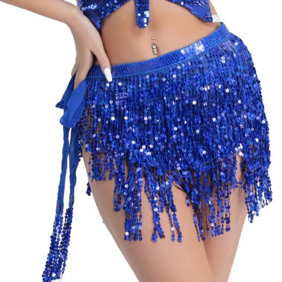 Yousheng женская юбка для танца живота сексуальная юбка для танцев на шнуровке с блестками и кисточками для выступлений шарф на талии дхоти юбка
