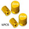 4pcs For Ford Focus Logo MK1 MK2 MK3 MK4 Auto parts Auto Badges Car Wheel Tire Valve Caps Tyre Stem Covers Airdust Waterproof