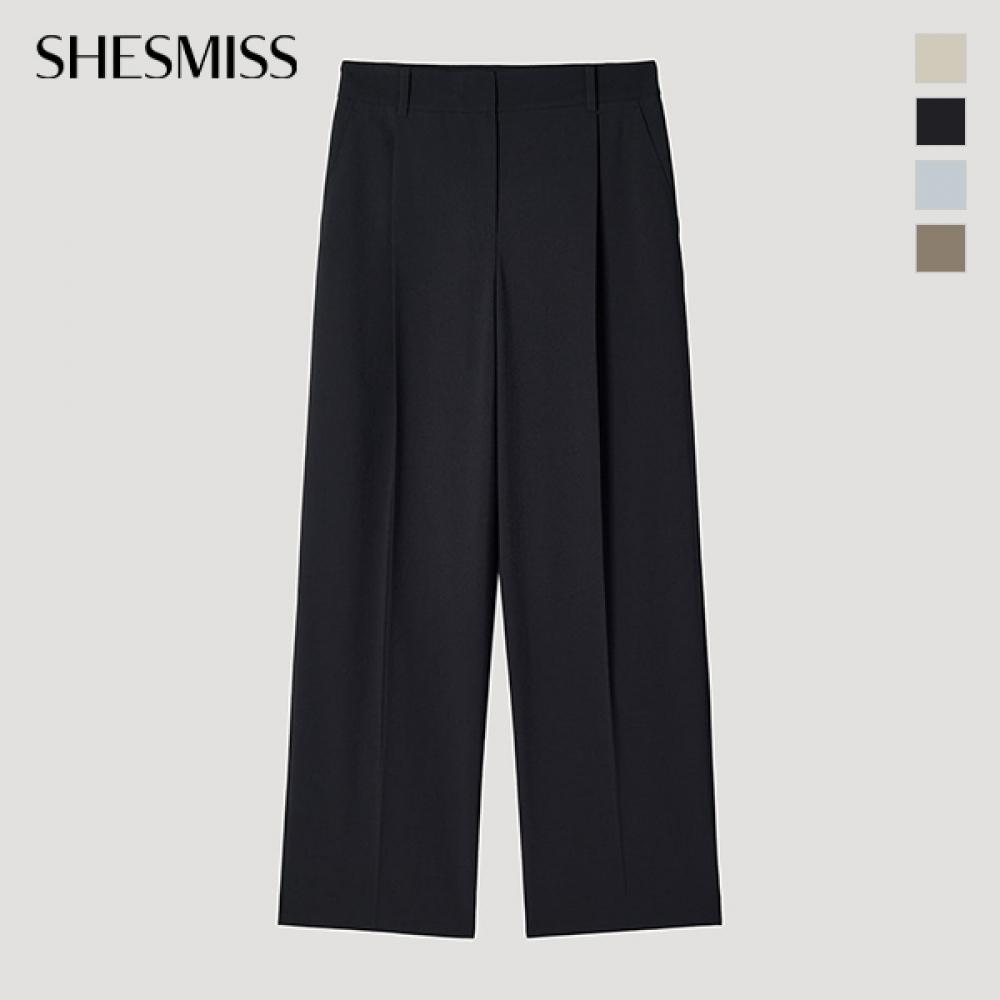 [Она мисс] Брюки с широкой посадкой и защипами SwSSlp22090