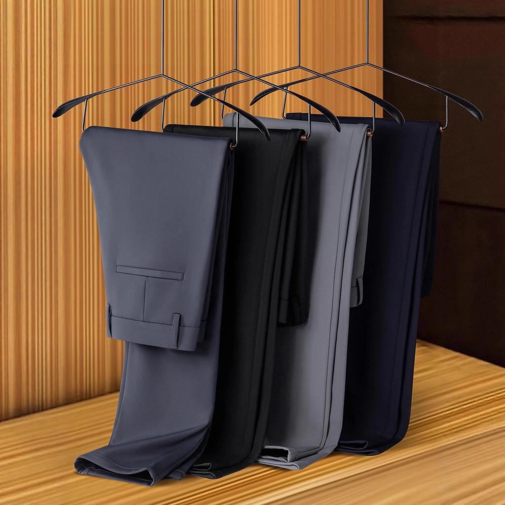 Мужские брюки в стиле business casual, весна и осень, плотные, прямые, зауженные, укороченные на девять точек, струящиеся, антистатические, брюки для костюма