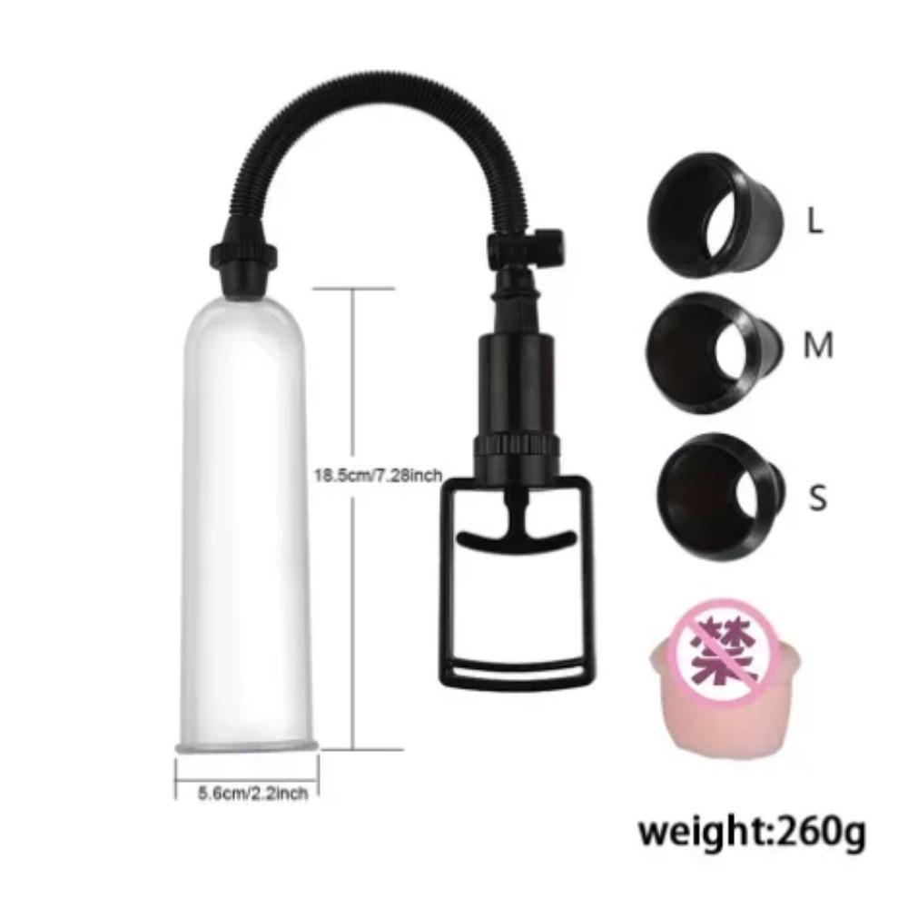 Male Penis Pump Manual Penis Enlarger Enhancement Erection SexToys For Man Vacuum Pump Big Dick Trainer Male Lasting Masturbator