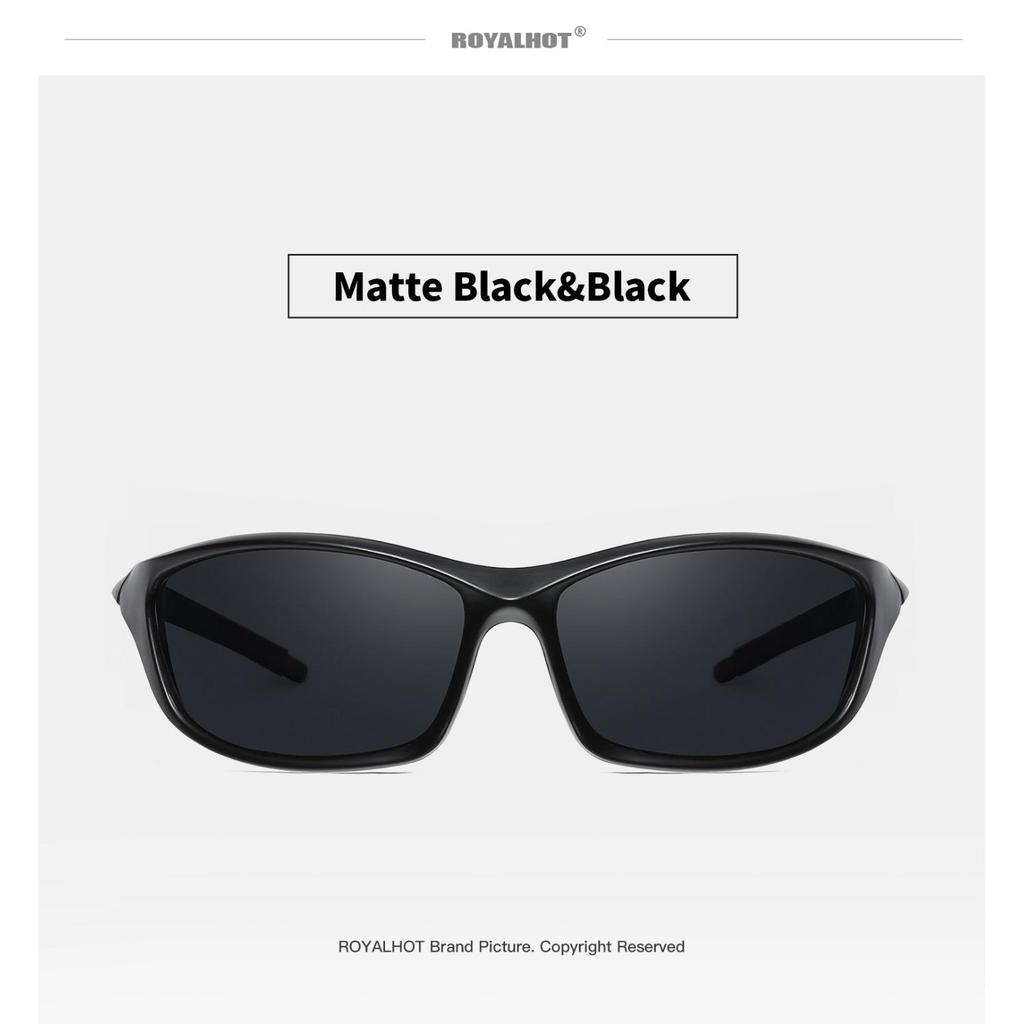 Royalhot Поляризованные спортивные солнцезащитные очки унисекс с полой оправой, винтажные солнцезащитные очки, очки в стиле ретро, солнцезащитные очки, UV400