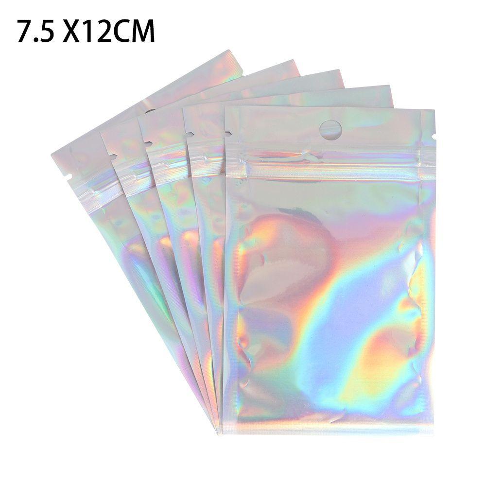 20 Pcs Pack Aluminum Foil Self Seal Storage Reclosable Pouches Zipper Packaging Bag