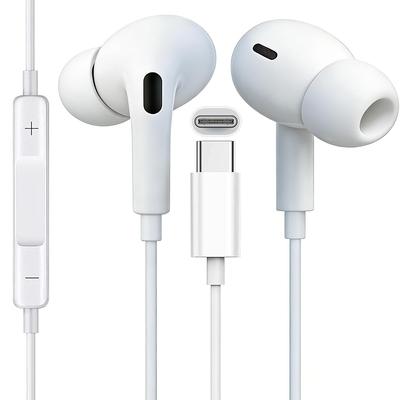 Проводные наушники Type C 2026 улучшенная версия HIFI микрофон пульт управления громкостью без запутывания 0 задержки эргономичные водонепроницаемые высокая прочность совместимые