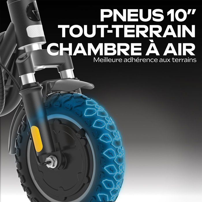 Trottinette électrique - EZWAY - EX100 - 450 W - Roues 10" - Autonomie 25 km