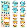 6 Фото/упаковка Детские развивающие игрушки Креативные Сделанные своими руками Мультяшные наклейки Маленькие животные Наклейки-пазлы Детские наклейки