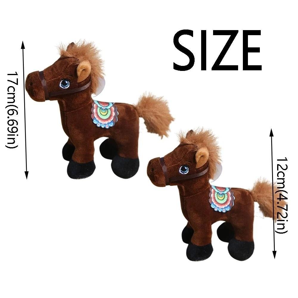 Cute Horse Plush Doll Toys Soft Mini Horse Keychain Backpack Pendant