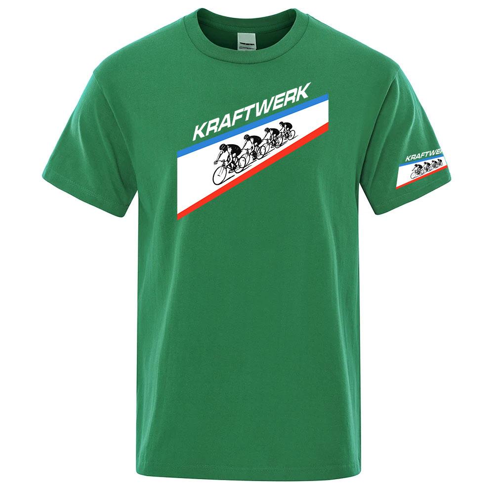 Kraftwerk Logo Print 2026 Summer Unisexs Casual New Solid Color Oneck Fashion Breathable Comfortable Versatile Tshirt Top