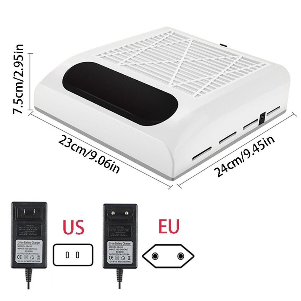 80W Nail Dust Collector Low Noise Manicure Machine Tools Durable Nails Dust Extractor Fan  DIY