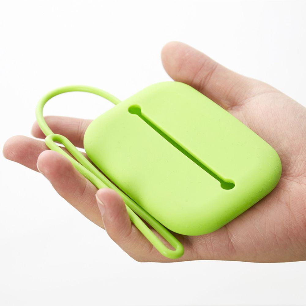 Women Intelligent Hasp Style Pouch Silicone Card Bag Accessories Key Holder Case
