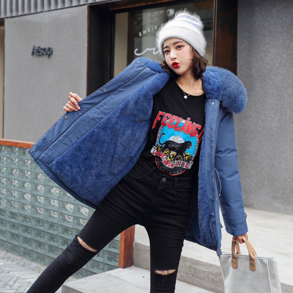 Зимняя новая модная пуховая хлопковая одежда женская одежда приталенная теплая студенческая хлопковая куртка