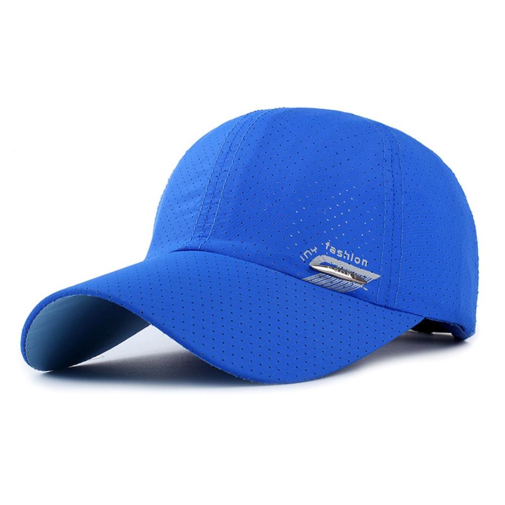 Breathable Perforated Quick-Drying Hat Letter Embroidery Travel Sports Hat For Women Men