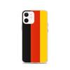 Coque iPhone 12 - Drapeau De l'Allemagne - Silicone Souple - Protection Chocs - Légère - Découpes Précises