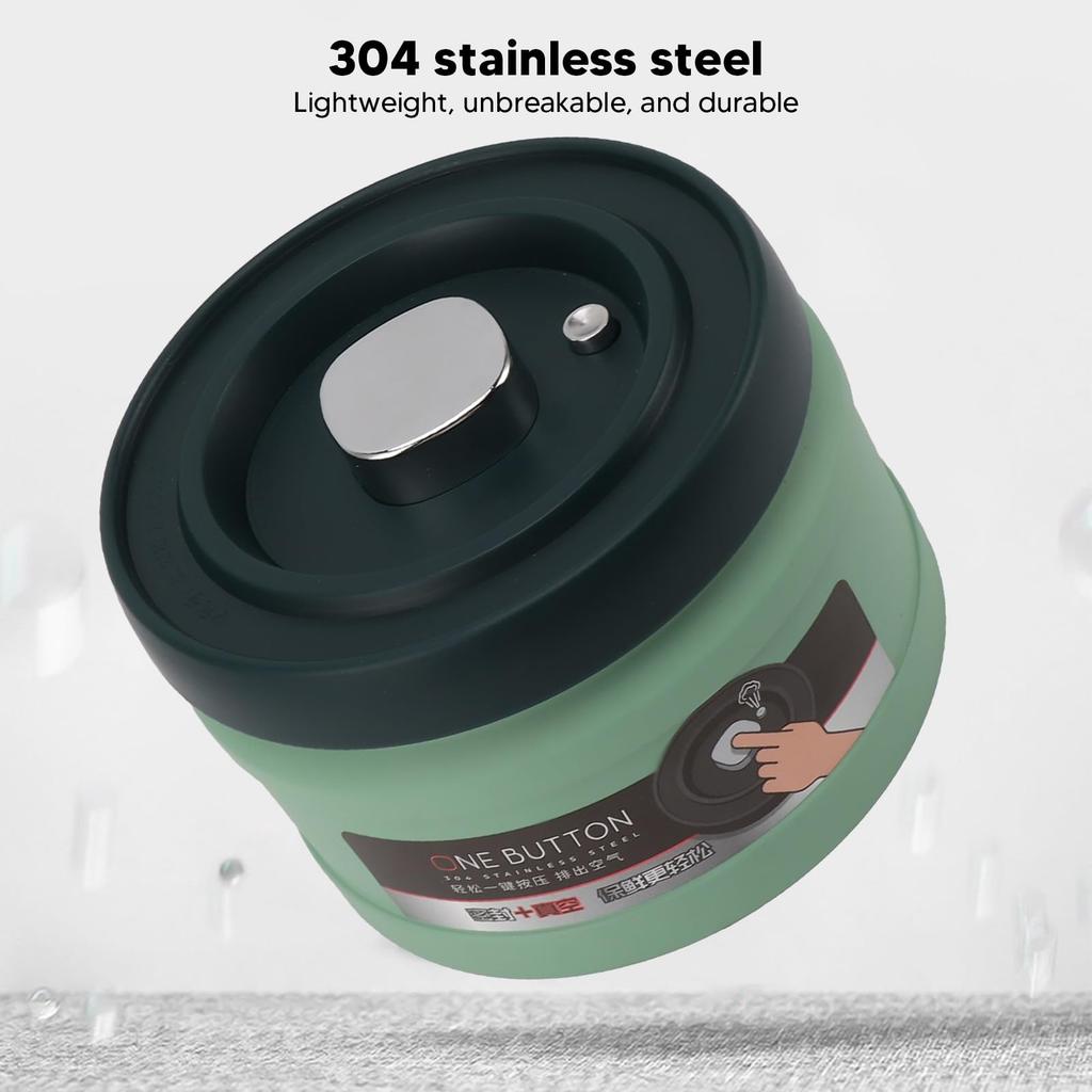 Хранение продуктов Нержавеющая сталь Вакуумная герметизация Кухня Чай Портативный Нажимной тип Герметизация Банки для кофе для Сахарницы, Банка, Бобы, Чай, Мука, Зерновые,