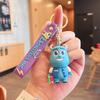 Monsters University Keychain Set, Mike & Sulley PVC Figure Keychain, Pixar Movie Character Key Ring for Bag Backpack Gift