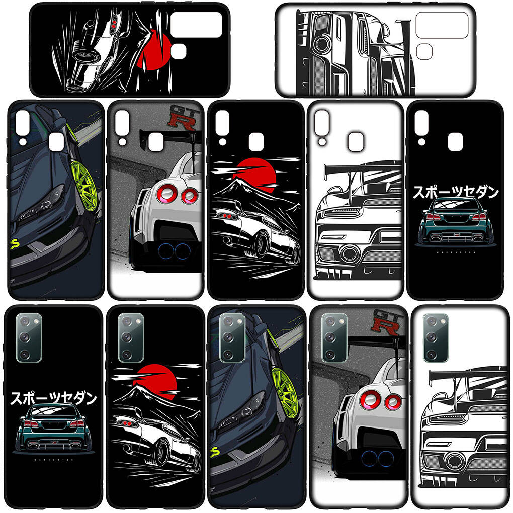 Phone Case for Samsung Galaxy S25 S23 S22 S24 Ultra FE A05 A06 A15 A16 A36 A37 A35 A54 A55 A56 A57 A25 A26 A53 A17 Supercar Anime Super Car Cool Cover