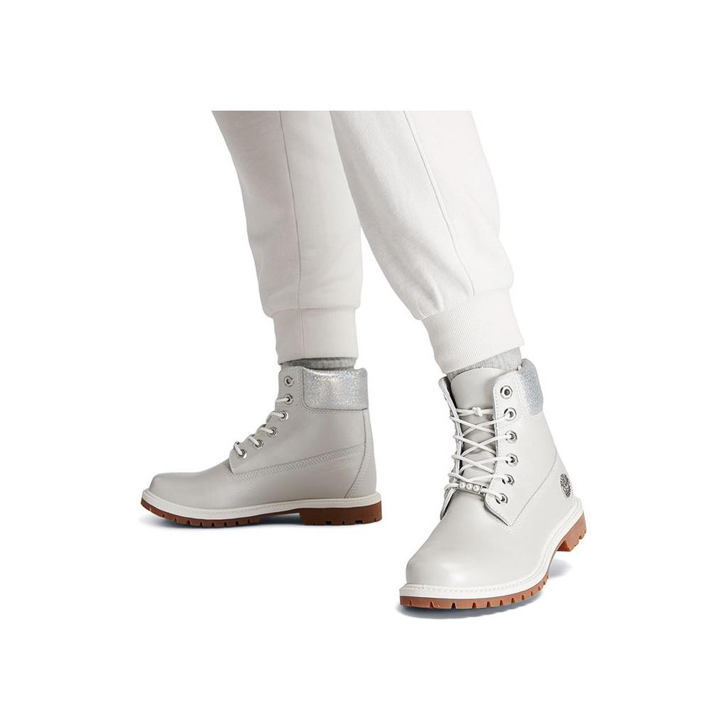 Timberland 6 Inch Outdoor Casual Short Martin Boots Women Boots Light-Gray A2M4D