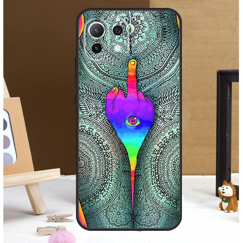 Яркий Психоделический Триповый Чехол Для Xiaomi 15 14 Ultra 13T 14T 15T 17 Pro Max POCO F7 Pro F5 F6 X5 X6 X7 F8 Ultra