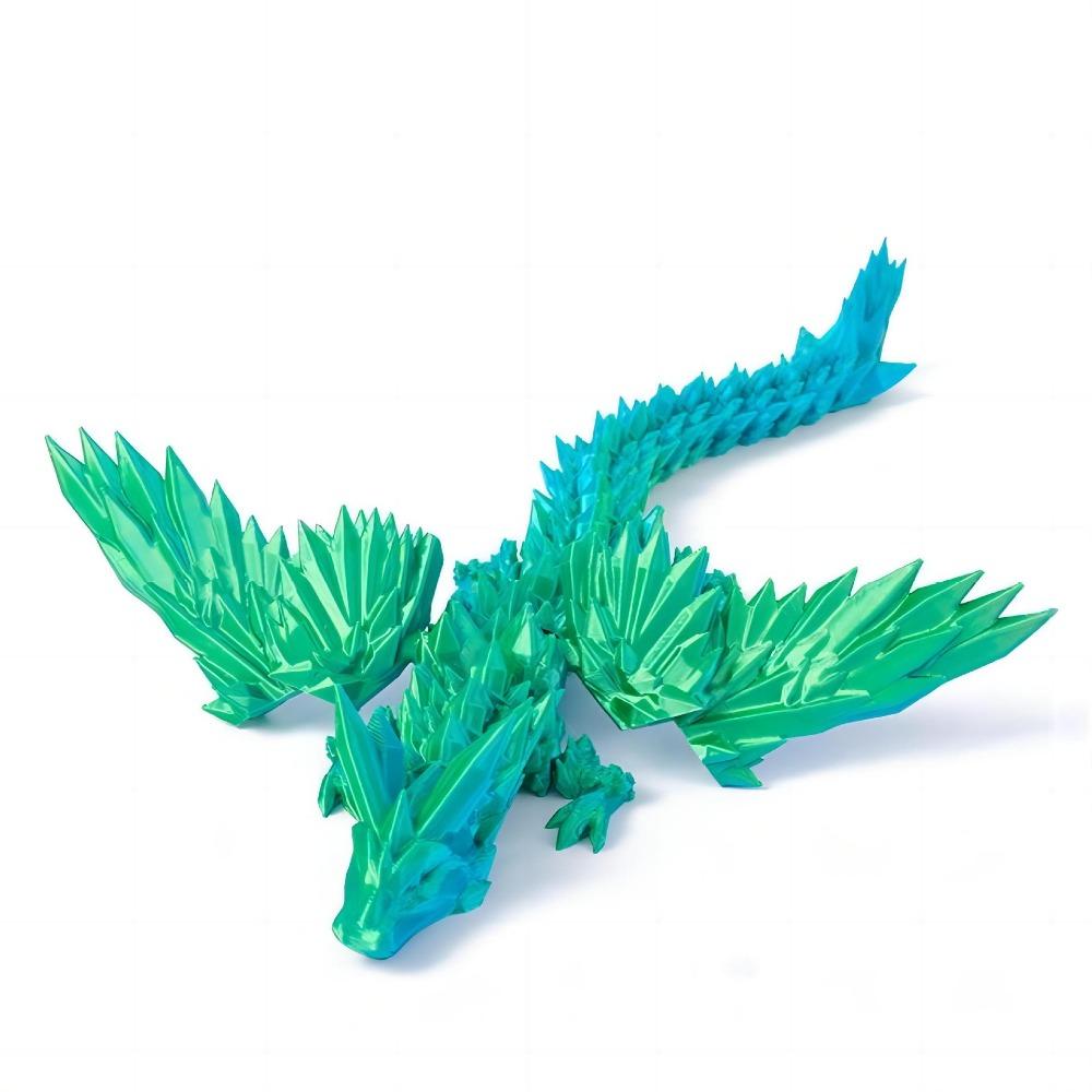 PLA 3D Printed Chameleon Model Multicolor Multi-jointed Chameleon Action Figure Movable Articulated Animal Figurine