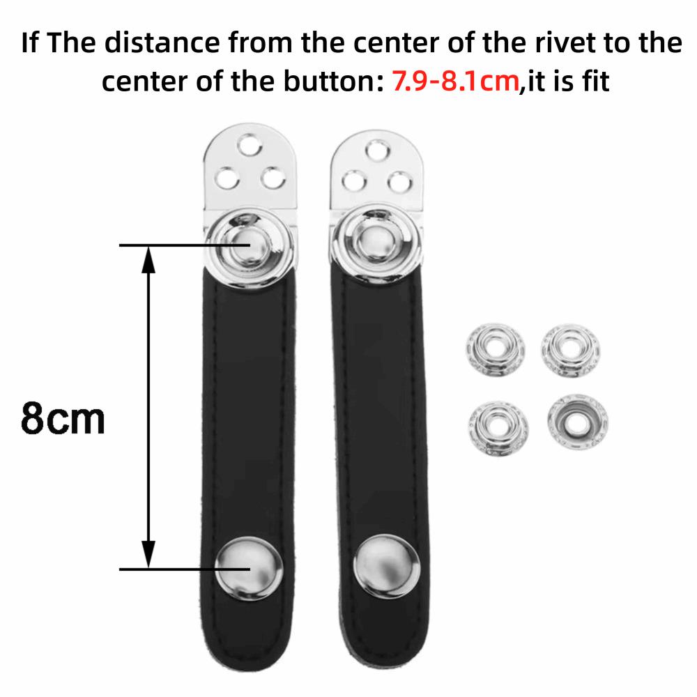 2Pcs PU Leather Accordion Bellows Buckle Double Layer Buckle Bass Accordions  Bass Accordions