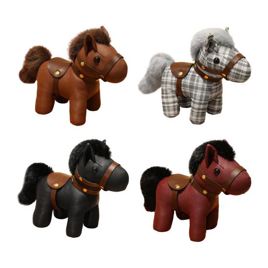 Кукла Лошадь Плюшевая Игрушка Невыцветающая Легко Чистить Кукла Мягкая Игрушка Безопасная для Детей Кукла Мягкая Игрушка Домашний Декор