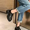 P Cowhide Version Genuine Leather Platform Loafers Women's 2025 New Versatile Small Leather Shoes Women's Huizhou Women's Shoes