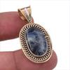 Natural Pietersite Gemstone 925 Solid Sterling Silver TwoTone Pendant 1.50" J0v20