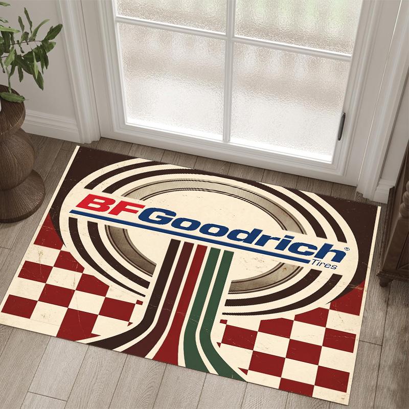 BFGoodrich Design Crystal Velvet Carpet Cozy Non?Slip Printed Rug For Bedroom Living Room Entrance