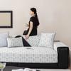 Чехол Funda Summer Home Cool Feeling Slipcover с противоскользящим покрытием Ice Silk Houndstooth для дивана, подушки для дивана, чехол для дивана