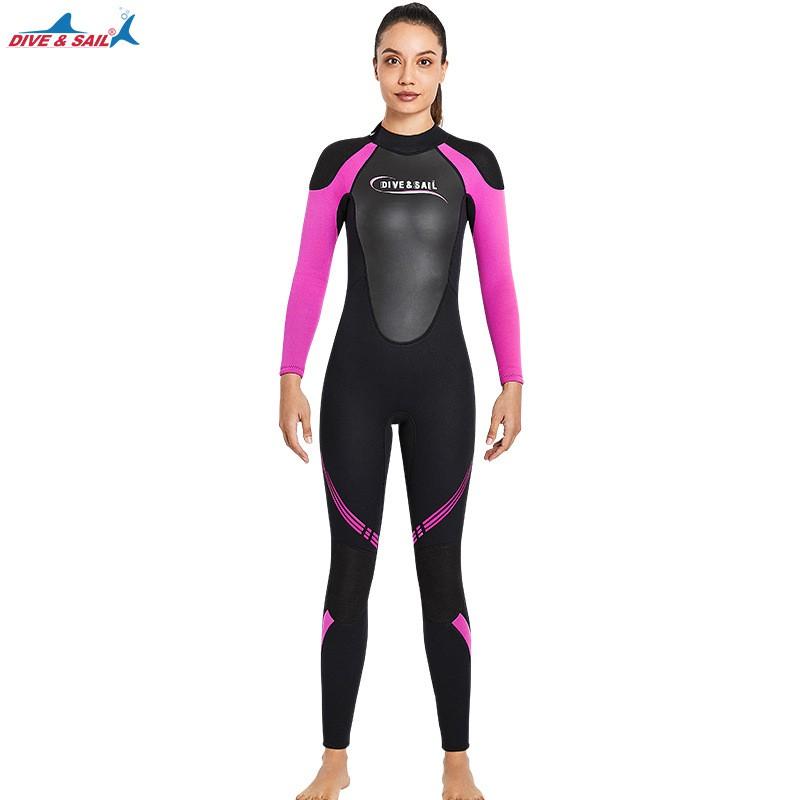 3mm Full Body Wetsuit Men Women Thermal Neoprene Diving Suit Surfing Snorkeling Cold Water Swimming