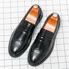 Ретро Пенни Лоферы Новые Мужские Остроносые Кожаные Броги Обувь Мужская Дизайнерская Формальная Свадебная Выпускной Вечер Платье для Возвращения Домой Обувь