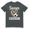 Soccer Cousin Leopard Heart Tshirt