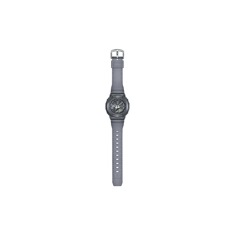 Casio Металлические часы Hachioji Водонепроницаемые и ударопрочные Спортивные часы Кварцевый механизм Ремешок из смолы Японские и корейские часы Женские часы Серый GM-S2100MF-1APR