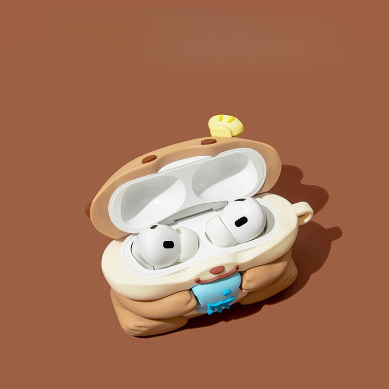 Для AirPod 1 2 Чехол 3D Собака Мопс Мультфильм Мягкие силиконовые чехлы для наушников Для Apple Airpods Pro Чехол Милый чехол для AirPod 4