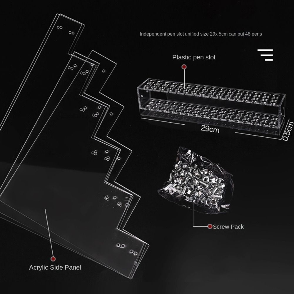 1/2/3/4 Layer Mark Pen Holder Acrylic Brush Storage Rack Makeup Brush Holder Desktop Ornaments