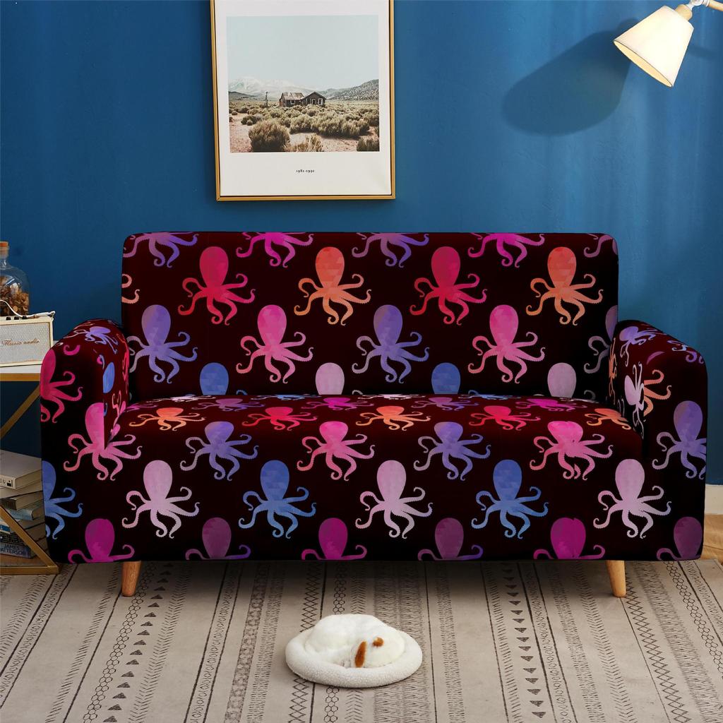 Lazy Non-Slip Elastic Sofa Cover, Pad Towel, All-Inclusive Universal Cover For All Seasons, Combined Magic Cover Leather Sofa Cover