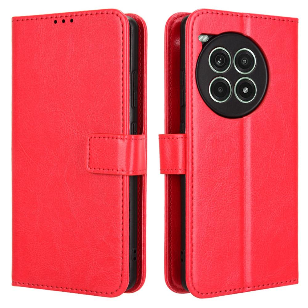 Для OnePlus Ace 3 Pro 5G Чехол-кошелек Кожаный чехол для телефона Текстура Crazy Horse