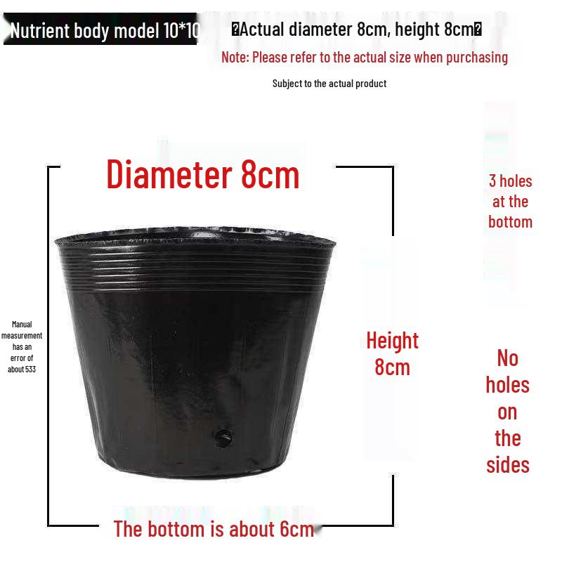 Disposable Plastic Seedling Pots for Gardening and Planting