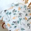 6 Layer Cotton Baby Bath Towel Muslin Swaddle Blanket For  Born Plaid Bedding Soft Bed Cover  Born Diapers Baby Item