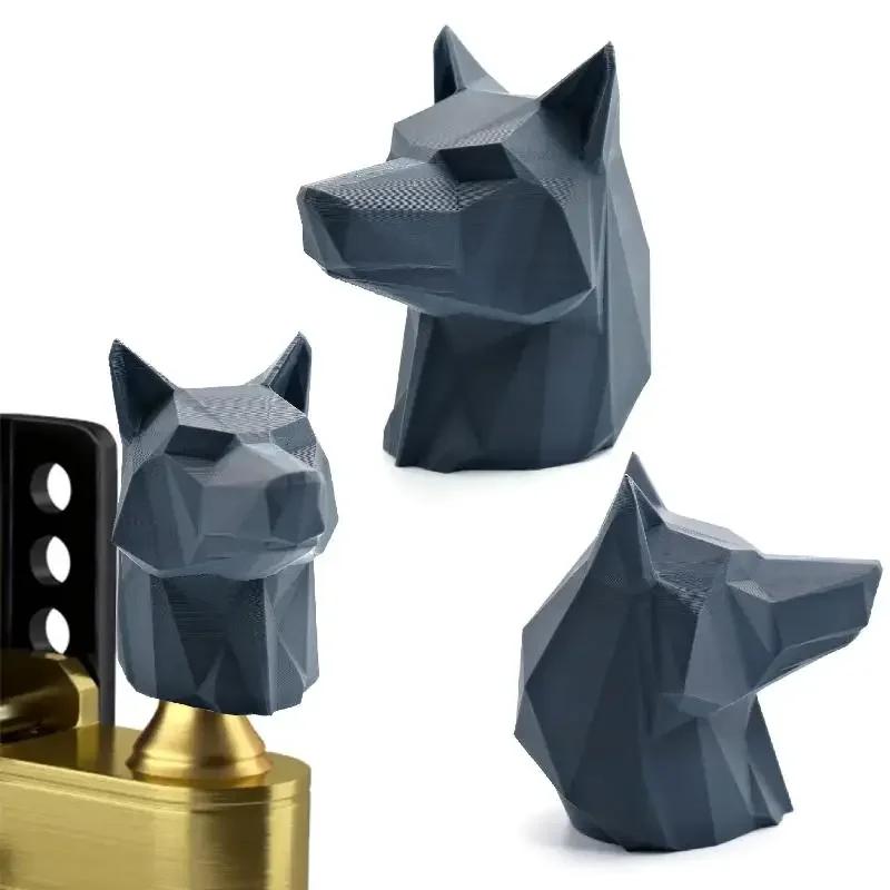 Пользовательская крышка фаркопа в форме волка, напечатанная на 3D-принтере, защита от ржавчины для приемной трубы сцепного устройства, аксессуар