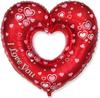 Balon Foliowy 14 Fx - Piękne Serce - J Love You