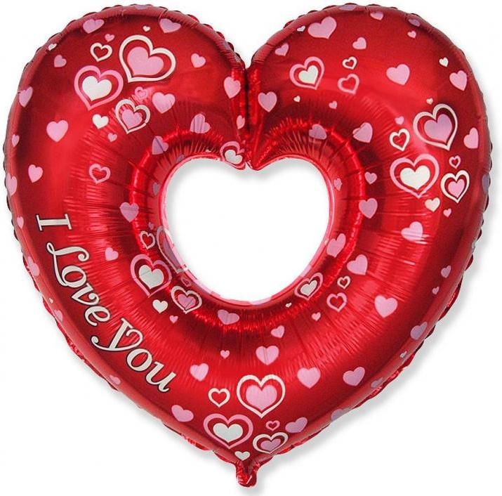 Balon Foliowy 14 Fx - Piękne Serce - J Love You