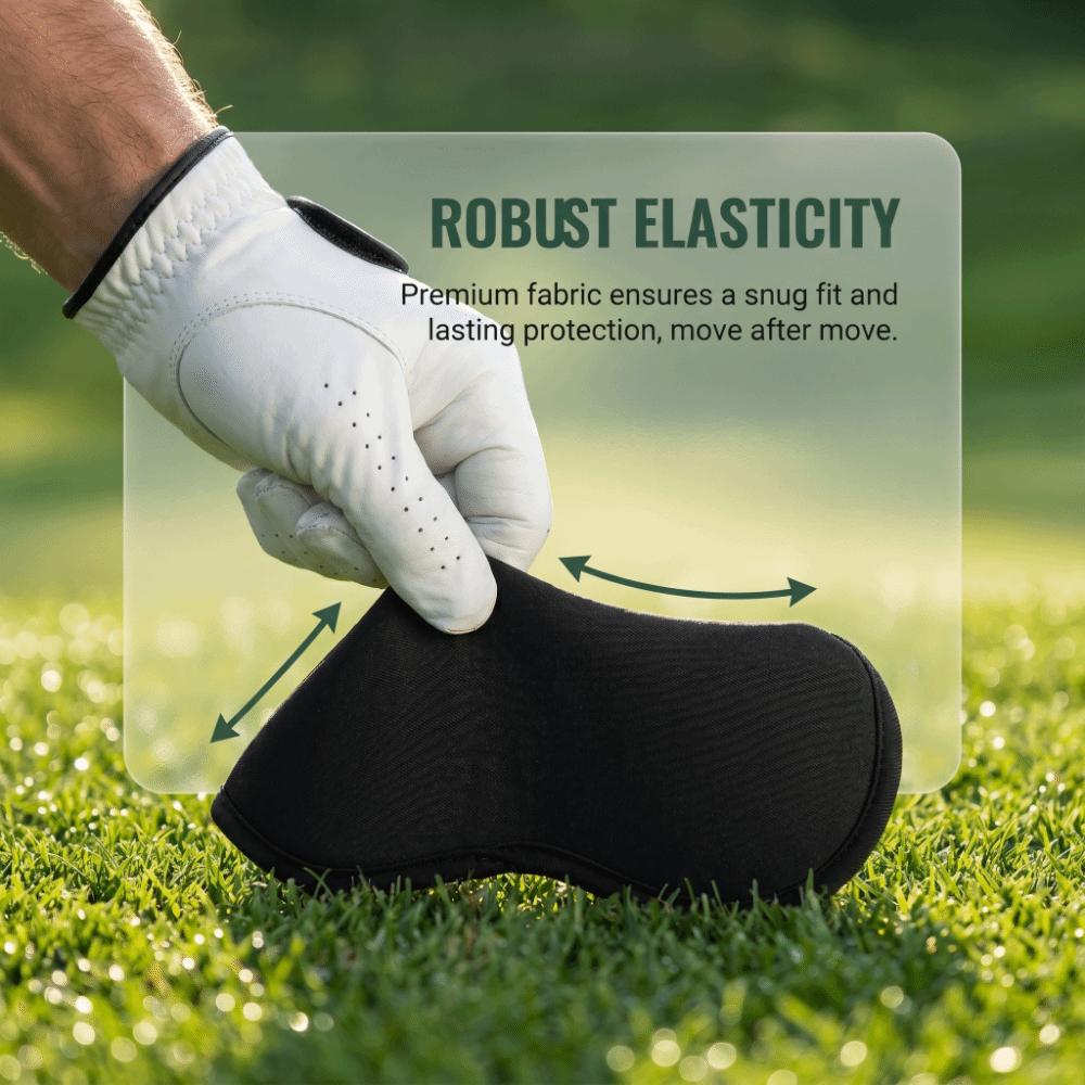 10pcs EVA Surface Golf Iron Head Covers Durable Fabric Head Protect Cover Fits Most Iron Clubs
