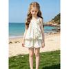Girls Summer Polka Dot Chiffon Set Sweet Bubble Shorts And Skirt Two Piece Outfit For Toddler Kids