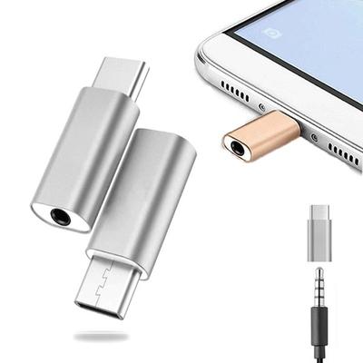 Универсальный металлический тип-C с разъемом 3,5 мм для мужских наушников, динамика, гарнитуры, адаптера