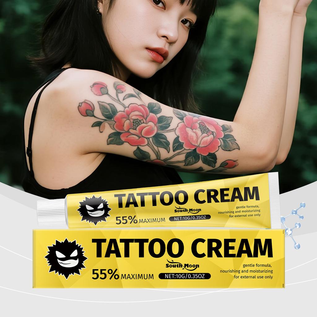 Tattoo Aftercare Cream, Bright Color, Moisturizing Gentle Skin Balm for Tattoo, SOUTH MOON