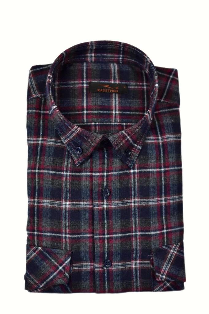 Men's Plus Size Plus Size Shirt Men's Cotton Winter Double Pocket Flap Color Shirt