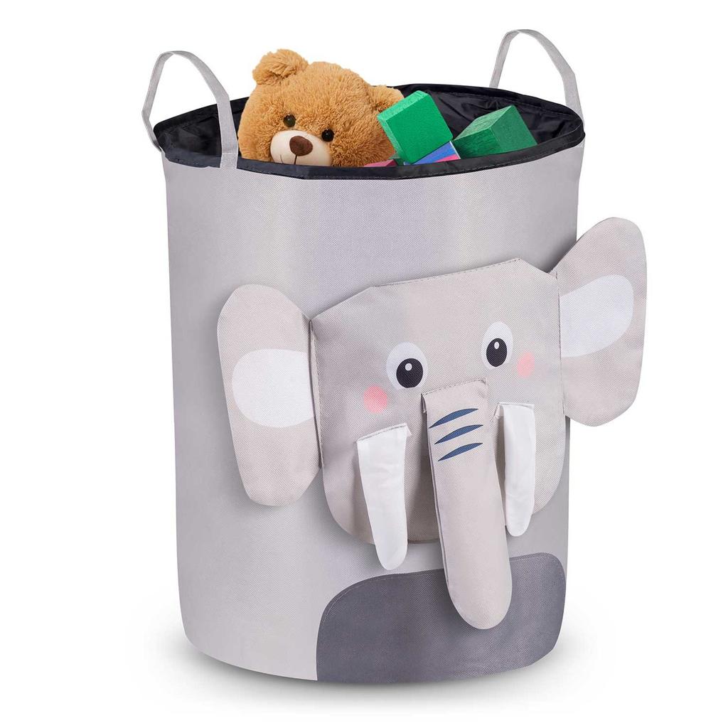 Nukido Toy Basket - Gray Elephant