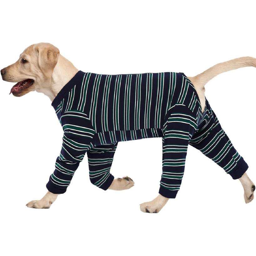 Kuoser Dog Surgery Suit Female Spay, Soft Dog Pajamas, Long Sleeve Puppy Recovery Suit, Pet Clothes Onesie for Surgery, Doggie Neuter Spay Bodysuit